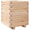 vidaXL Vaso/floreira de jardim 40x40x49,5 cm madeira de pinho maci&ccedil;a