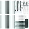 vidaXL Cerca com Poste Verde 0,6 x 50 m A&ccedil;o e PVC