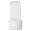 vidaXL Cadeira estilo sapato de salto alto couro artificial branco