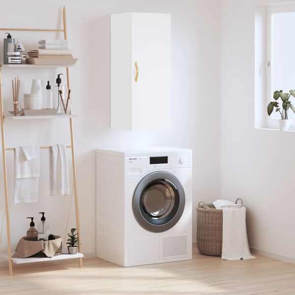 vidaXL Arm&aacute;rio de parede 34,5x34x90 cm branco