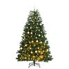 vidaXL &Aacute;rvore Natal artificial articulada c/ 300 luzes LED+bolas 210cm