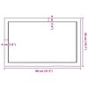 vidaXL Tampo de mesa 80x50x(2-4) cm carvalho maci&ccedil;o n&atilde;o tratado