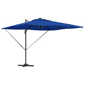 vidaXL Guarda-sol Azul Azure 286 x 284 x 270 cm Alum&iacute;nio e Poli&eacute;ster