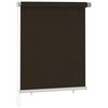 vidaXL Estore de rolo para exterior 125 (L) x 140 (A) cm castanho