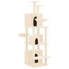 vidaXL &Aacute;rvore para gatos c/ postes arranhadores sisal 180 cm cor creme