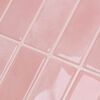 vidaXL Azulejo Retangular 10 pcs Rosa 29 x 23 x 0,08 cm