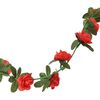 vidaXL Grinaldas de flores 6 pcs 240 cm vermelho