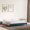 vidaXL Estrutura de cama sem colch&atilde;o 200x210 cm veludo azul-escuro