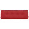 vidaXL Travesseiro para Costas Vermelho 140 x 24 x 50 cm tecido