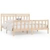 vidaXL Estrutura de cama super king 180x200 cm pinho maci&ccedil;o