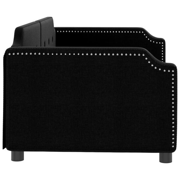 vidaXL Sof&aacute;-cama 80x200 cm tecido preto