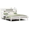 vidaXL Cama com estante sem colch&atilde;o 75x190cm pinho maci&ccedil;o castanho-mel