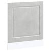 vidaXL Painel m&aacute;quina lavar lou&ccedil;a Porto bet&atilde;o cinzento 60x1,5x57 cm