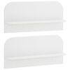 vidaXL Prateleira de Parede 2 unid. Branco 80.5 x 13.5 x 37.5 cm