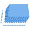 vidaXL Tapete de Fundo para Piscina 24 unid. Azul 8,64 m&sup2; Espuma EVA