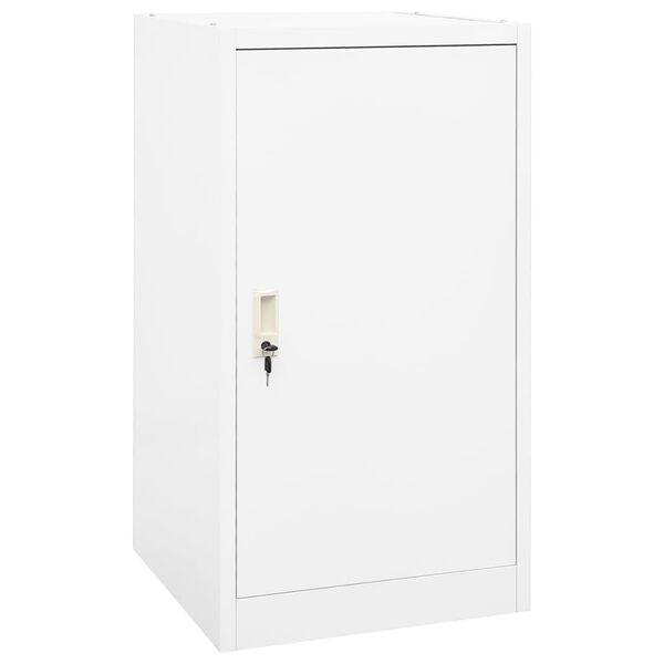 vidaXL Armário para selas 53x53x105 cm aço branco