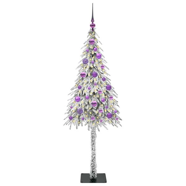 vidaXL &Aacute;rvore de Natal com 150 LEDs com suporte Branco 150 cm PE e A&ccedil;o