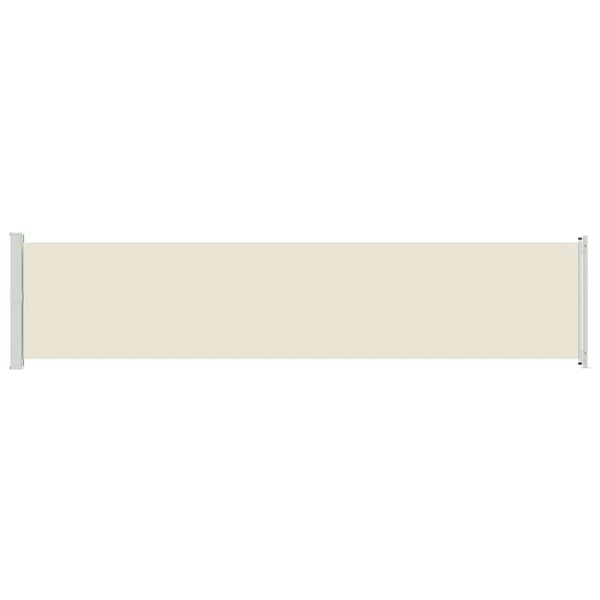 vidaXL Toldo lateral retrátil para pátio 140x600 cm creme