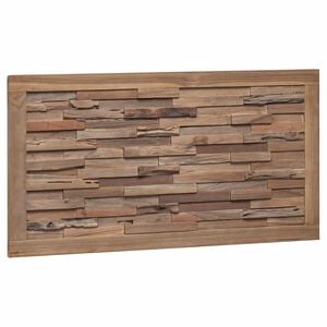 vidaXL Cabeceira de Cama Natural Madeira de Teca S&oacute;lida