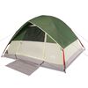 vidaXL Tenda familiar em c&uacute;pula para 6 pessoas imperme&aacute;vel verde