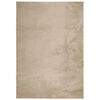 vidaXL Tapete pelo curto macio e lav&aacute;vel HUARTE 160x230 cm cor areia