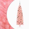 vidaXL &Aacute;rvore de Natal artificial estreita com bolas 180 cm 300 LED