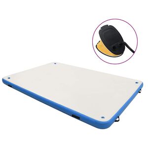 vidaXL Plataforma flutuante insufl&aacute;vel 200x150x15 cm azul e branco