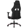 vidaXL Cadeira gaming massagens couro artificial preto/vermelho tinto