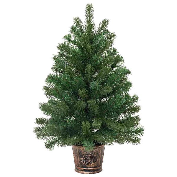 vidaXL &Aacute;rvore de Natal Artificial Verde 95 cm PVC, PE e a&ccedil;o