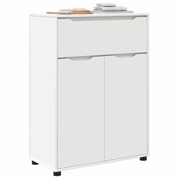 vidaXL Arm&aacute;rio de Banheiro com gaveta Branco 72,5 x 36,5 x 100 cm