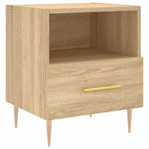 vidaXL Mesa cabeceira 40x35x47,5 cm derivados madeira carvalho sonoma