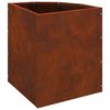 vidaXL Vaso de Canto Ferro Enferrujado 30 x 30 x 35 cm A&ccedil;o corten