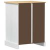 vidaXL Gabinete HiFi Branco 60 x 50 x 82 cm Madeira de Pinheiro S&oacute;lida