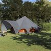 vidaXL Tenda Teepee para 9 Pessoas Cinza e Laranja 502 x 502 x 297 cm