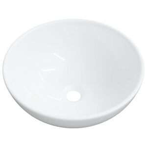 vidaXL Lavat&oacute;rio Branco 28x28x10 cm Cer&acirc;mica