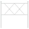 vidaXL Cabeceira de substitui&ccedil;&atilde;o 90 cm metal branco