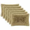 vidaXL Capa almofada 6 pcs HEERLEN Verde Claro 50 x 80 cm Fleece PV