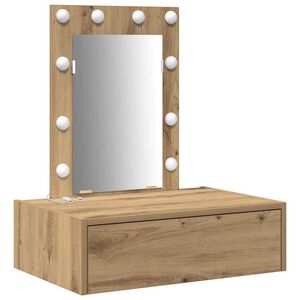 vidaXL Mesa de vestir Castanho 60 x 40 x 70 cm Madeira processada