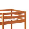 vidaXL Cama alta sem colchão 90x190 cm pinho maciço castanho-mel