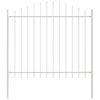 vidaXL Cerca para Jardim 4 pcs Branco 170 x 165 cm A&ccedil;o revestido a p&oacute;