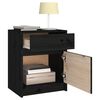vidaXL Mesas de cabeceira 2 pcs 40x31x50 cm pinho maci&ccedil;o preto