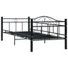 vidaXL Estrutura sofá-cama 90x200 cm metal preto