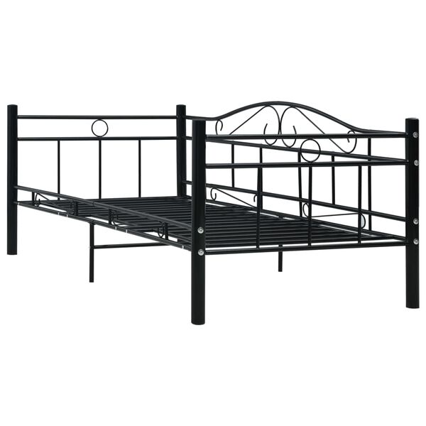 vidaXL Estrutura sofá-cama 90x200 cm metal preto