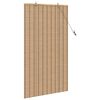 vidaXL Estores de rolo com cortinas Manual Natura 90 x 160 cm Bambu