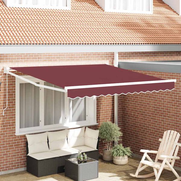 vidaXL Toldo retr&aacute;til manual 300x250 cm bord&ocirc;