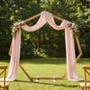 vidaXL Arco de Casamento Marrom Claro 221 x 92 x 216 cm