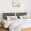 vidaXL Cabeceira Outros castanho e cinzento-escuro 180 cm