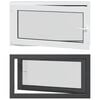 vidaXL Janela de por&atilde;o RISOR 110 x 70 cm PVC e Vidro Antracite