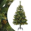 vidaXL &Aacute;rvore de Natal artificial articulada com pinhas 120 cm
