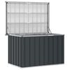 vidaXL Caixa de arruma&ccedil;&atilde;o para jardim 109x67x65 cm antracite